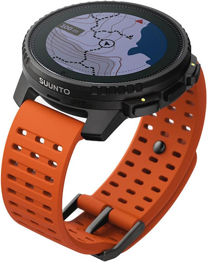 Suunto Vertical Solar Stainless Steel 49mm Waterproof Smartwatch with Heart Rate Monitor (Canyon)