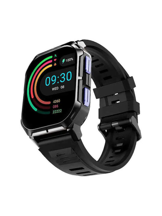 HiFuture FutureFit Ultra 3 Smartwatch με Παλμογράφο (Μαύρο)