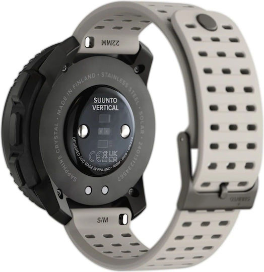 Suunto Vertical Solar Неръждаема стомана 49мм Смартчасовник с Пулсомер (Sand)