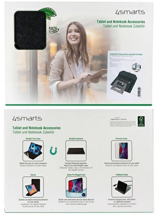 4Smarts Τσάντα για Laptop 13" σε Γκρι χρώμα 456584