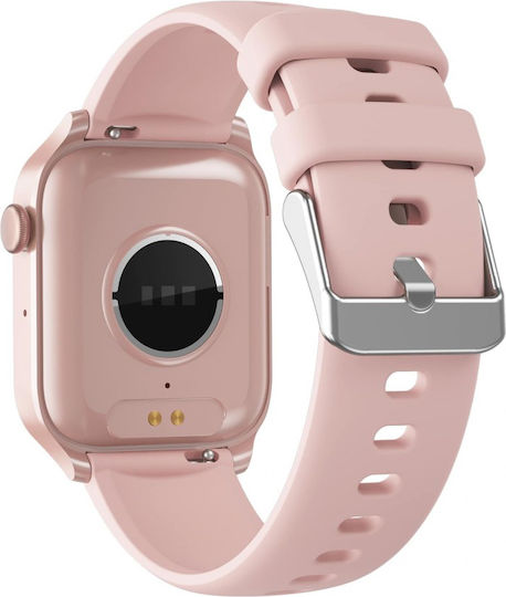 Anell C12 Pro Smartwatch με Παλμογράφο (Ροζ)