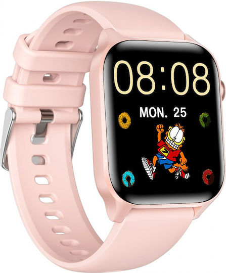 Anell C12 Pro Smartwatch με Παλμογράφο (Ροζ)