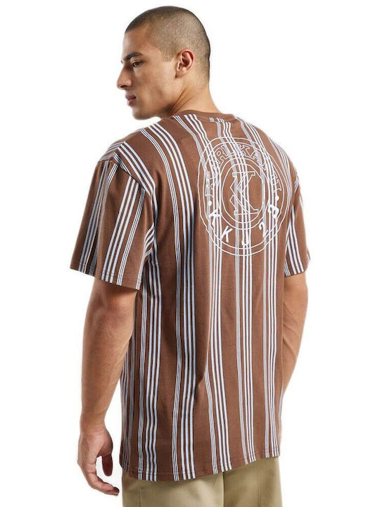 Karl Kani Small Signature Ανδρικό T-shirt Κοντομάνικο Brown