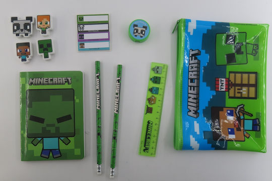 Minecraft Многоцветен Ученически Несесер