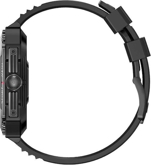 Lamtech LAM113485 47mm Smartwatch με Παλμογράφο (Μαύρο)