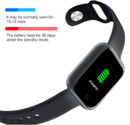 T80 Smartwatch with Heart Rate Monitor (Silver)