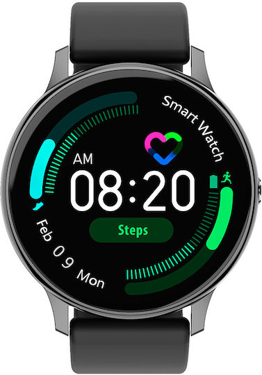 NO.1 DT88 Pro Smartwatch with Heart Rate Monitor (Black)