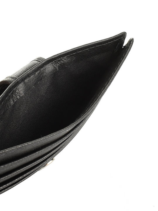 Leather Men's Wallet Cards with RFID Black