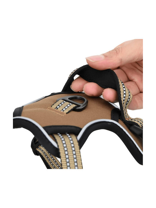 vidaXL Dog Harness Brown X-Large 4013397