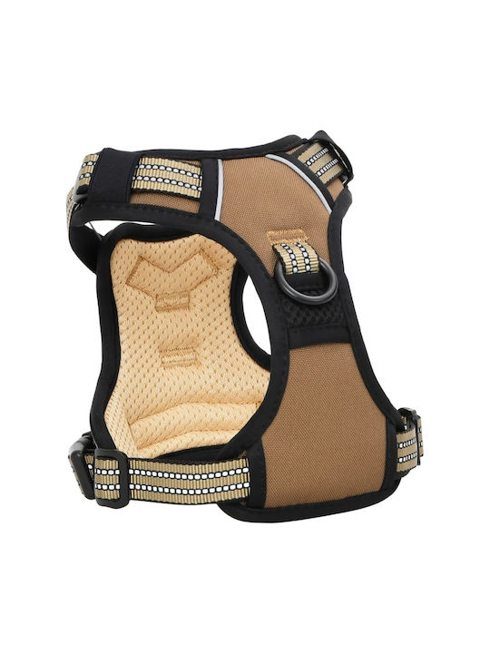 vidaXL Dog Harness Brown X-Large 4013397