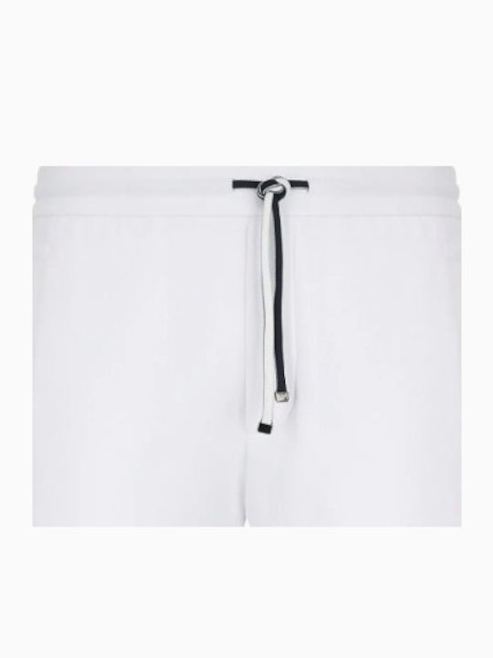 Sweatpants with Elastic White
