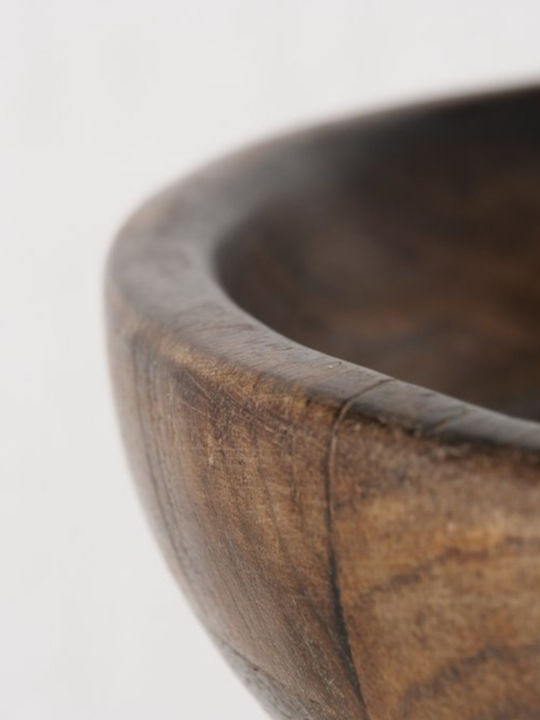 Boltze Decorative Bowl Pedestal Brown 24x24x20cm