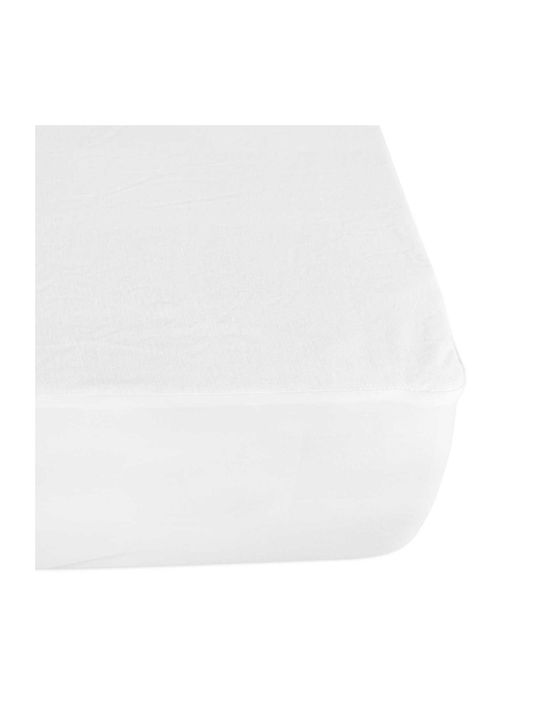 Darymex Single Cotton Fitted Sheet White 70x140cm