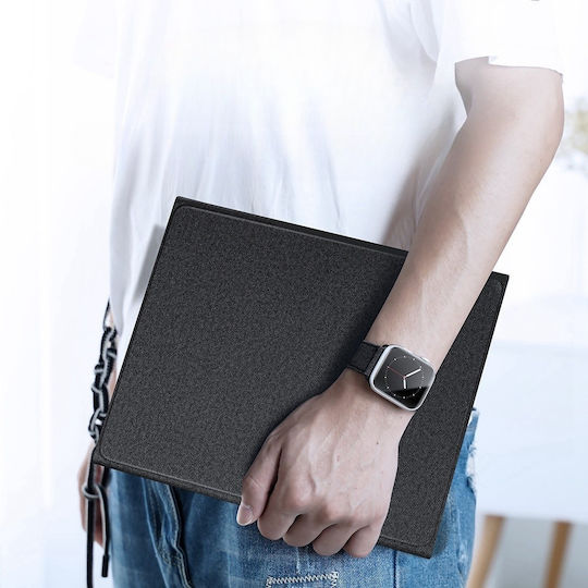 Dux Ducis Touchpad Flip Cover με Πληκτρολόγιο στα Αγγλικά US Μαύρη (iPad Air 2020/2022)