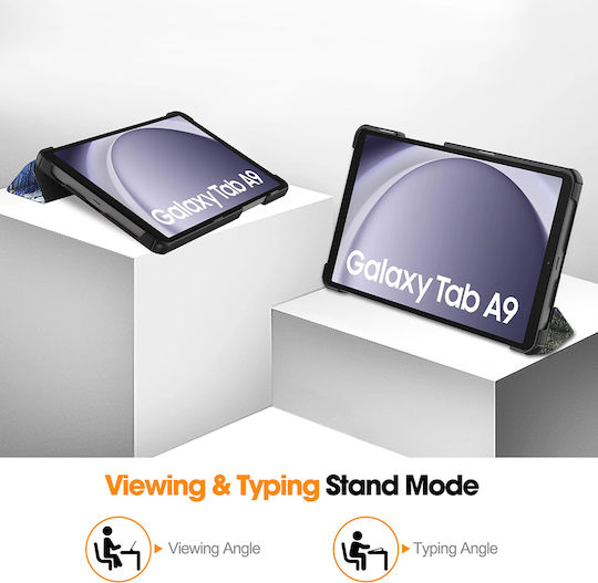 Techsuit Foldpro Flip Cover Μπλε (Galaxy Tab A9 / Galaxy Tab A11)