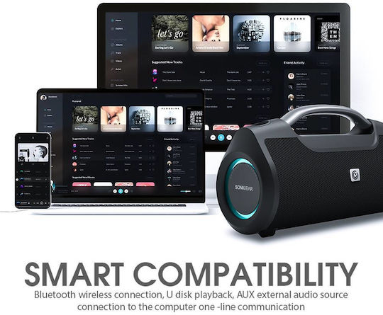 Sonic Gear STUDIOBEATS Ηχείο Bluetooth 120W με Διάρκεια Μπαταρίας έως 10 ώρες Μαύρο