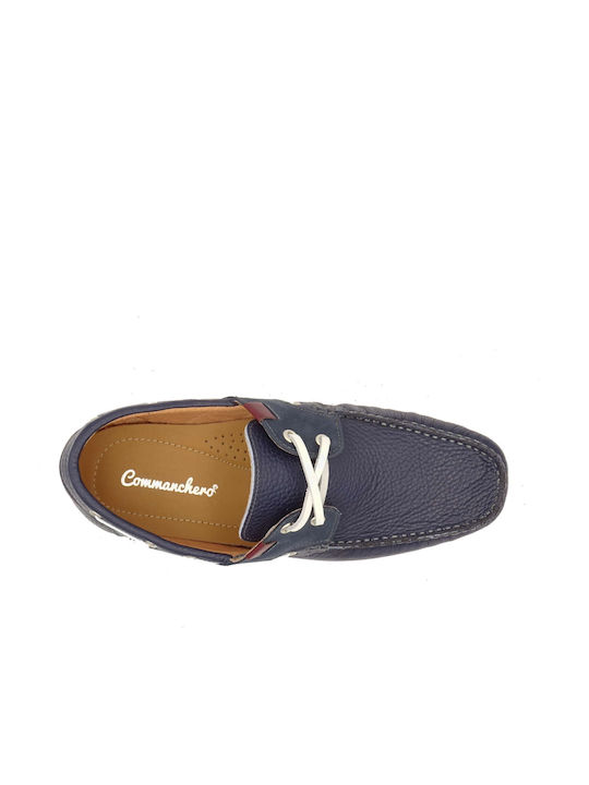 Wildleder Herren Mokassins in Blau Farbe