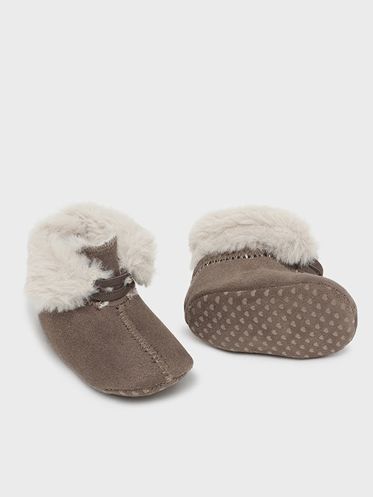 Mayoral Baby Booties Brown