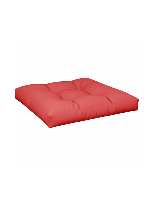 vidaXL Waterproof Sofa Cushion Pallet Red 80x80cm