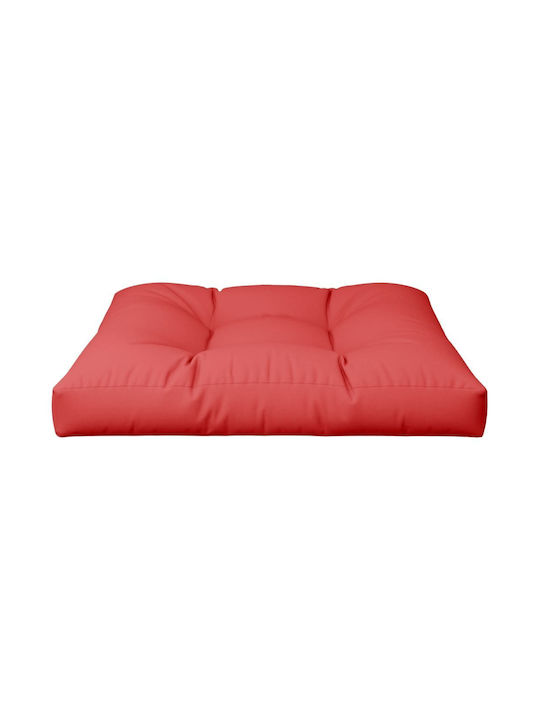 vidaXL Waterproof Sofa Cushion Pallet Red 80x80cm