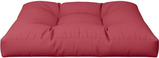 vidaXL Waterproof Sofa Cushion Pallet Burgundy 70x70cm