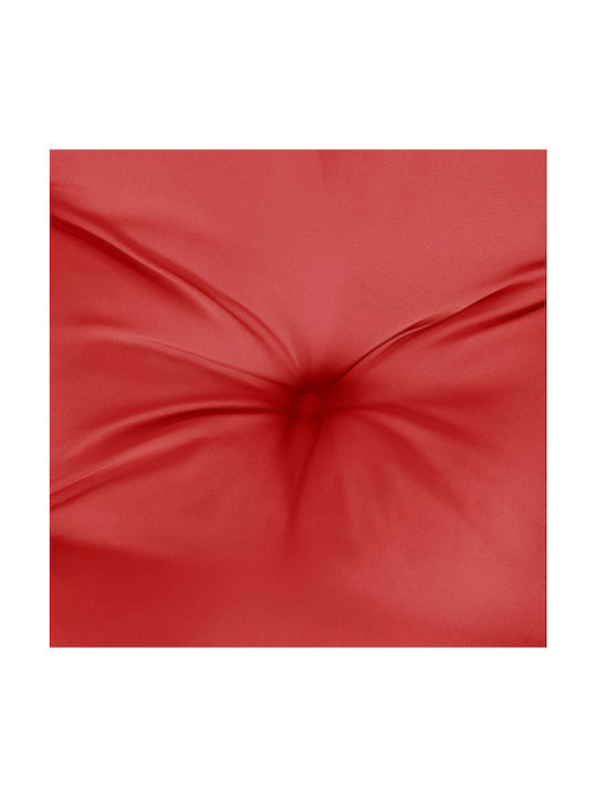 vidaXL Waterproof Sofa Cushion Pallet Red 80x80cm