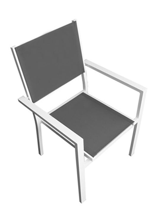 Garten- und Outdoor-Möbelsets für kleinen Raum Ellen / Madison 3 Stück Weiß