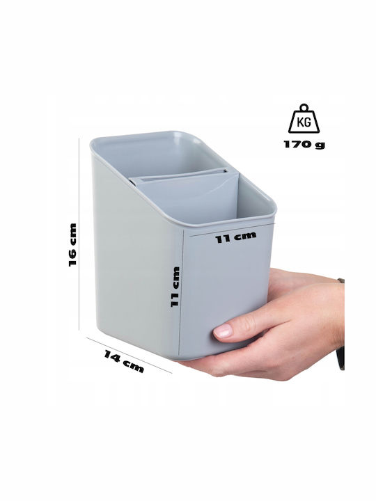 Kadax Vilde Geschirrabtropfer & Abtropfgitter Kunststoff Grau 14x11x16cm
