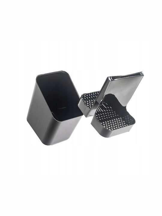 Kadax Suport De Scurgere Pentru Tacâmuri Din Plastic Negru 14x11x16cm