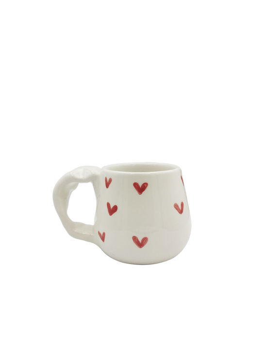 Tiny Hearts Mug White