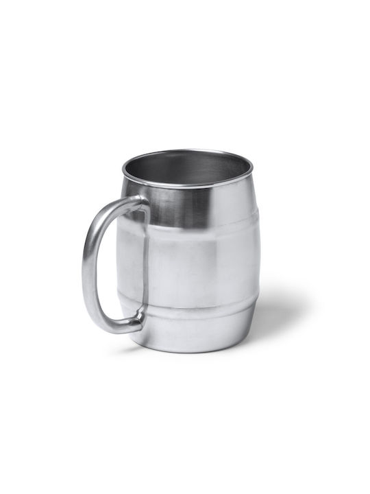 Koupakoupa Cană Metalic Argintiu 500ml