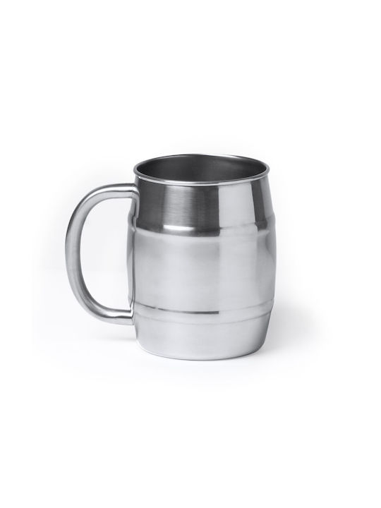 Koupakoupa Cană Metalic Argintiu 500ml
