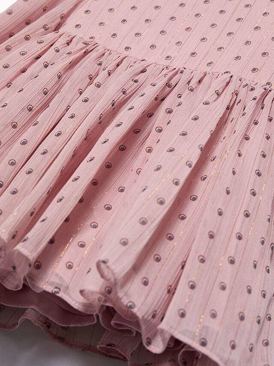 Abel Lula Children's Dress Long Sleeve Pink