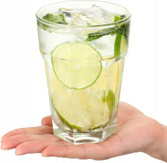 Kadax Glass Water / Cocktail/Drinking / Coffee/Freddo made of Glass 370ml