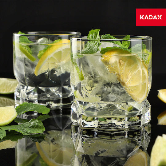 Kadax Комплект Стъклени Чаши За Вода Уиски Мартини Коктейл 325мл 6 Броя