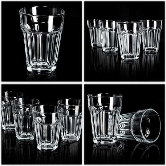 Kadax Glass Water / Cocktail/Drinking / Coffee/Freddo made of Glass 370ml