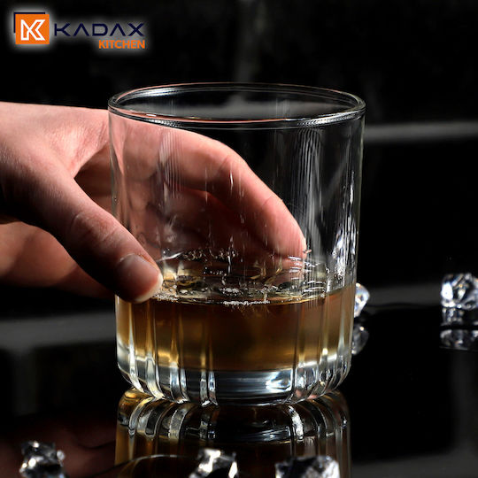 Kadax Комплект Чаши За Вода Уиски Коктейл Стъклени 280мл 6 Броя