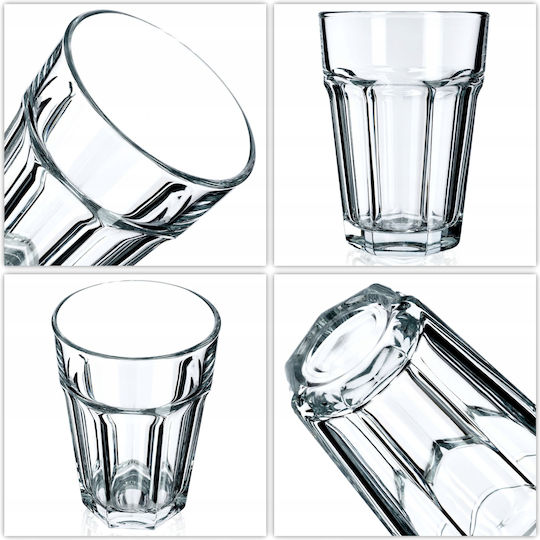 Kadax Glass Water / Cocktail/Drinking / Coffee/Freddo made of Glass 370ml