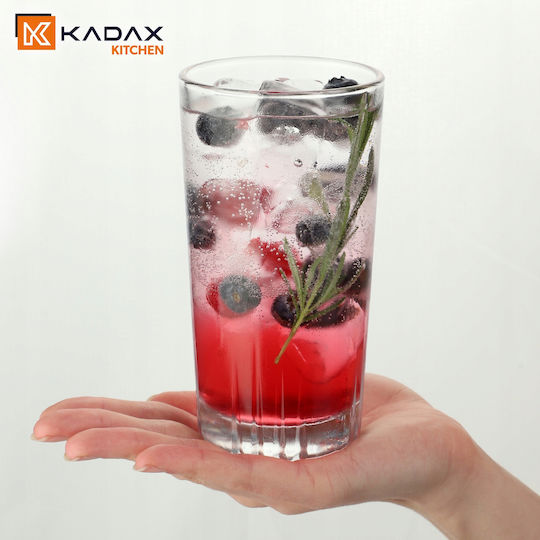 Kadax Set de pahare pentru apa din Sticlă 340ml 6buc