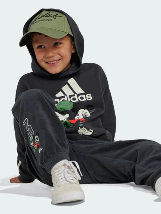 Kids Sweatshirt with Hood and Pockets Grey Disney Mickey Mouse