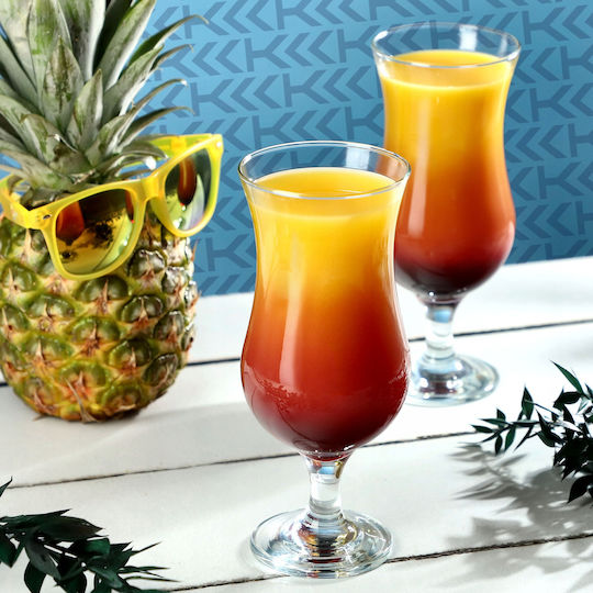 Kadax Set Gläser Bier, μπίρας / Cocktail/Trinken aus Glas Mit Stiel 460ml 6Stück