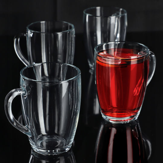 Kadax Cană Sticlă Transparentă 350ml