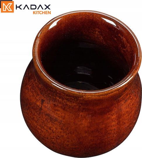 Kadax Schimbare de căldură Cană Ceramică Maro 250ml 2buc