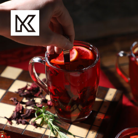 Kadax Σετ Ποτήρια Νερού / Καφέ / Freddo Γυάλινα 350ml 4τμχ