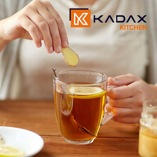 Kadax Σετ Ποτήρια Νερού / Καφέ / Freddo Γυάλινα 350ml 4τμχ