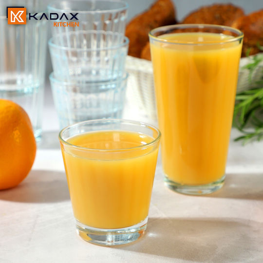Kadax Σετ Ποτήρια Νερού από Γυαλί 175ml 4τμχ