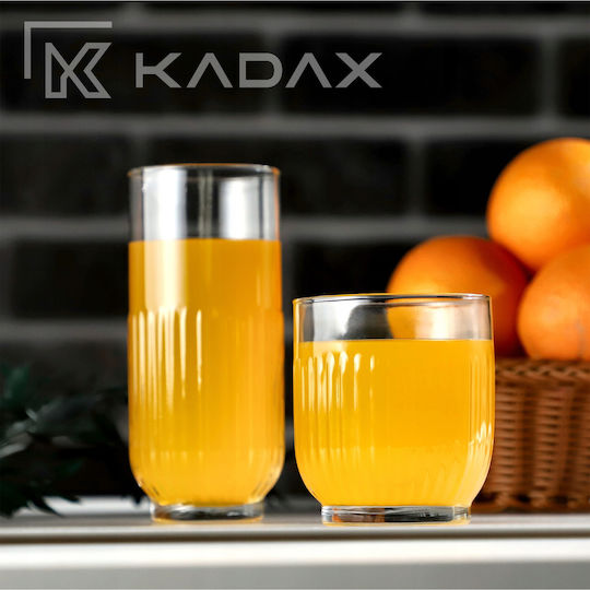 Kadax Σετ Ποτήρια Νερού Γυάλινα 330ml 6τμχ