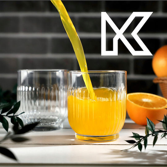 Kadax Σετ Ποτήρια Νερού Γυάλινα 330ml 6τμχ