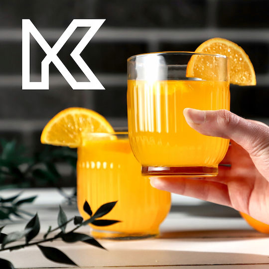 Kadax Σετ Ποτήρια Νερού Γυάλινα 330ml 6τμχ