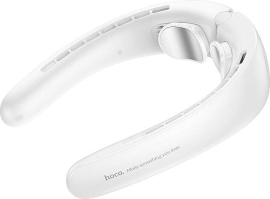 Hoco Ανεμιστηράκι Λαιμού USB Χωρίς Πτερύγια Λευκό
